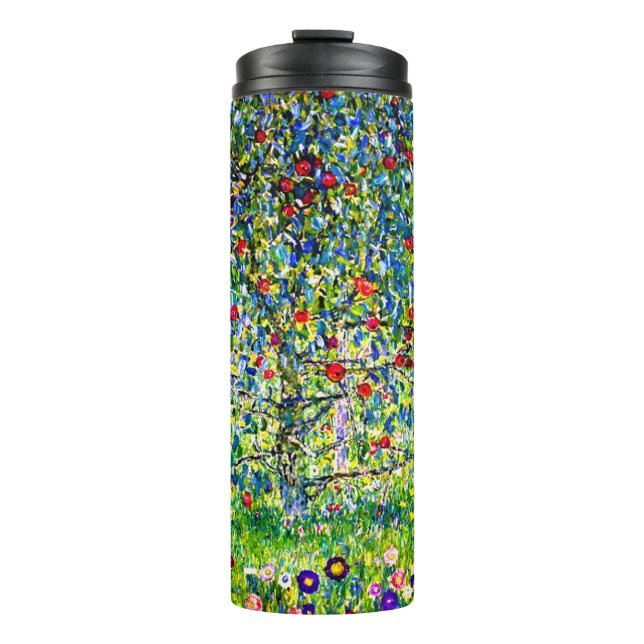 Gustav Klimt Apple Tree Thermosbecher (Vorderseite)