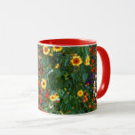 Gustav Klimt art - Bauernhof Garten mit Sonnenblum Tasse<br><div class="desc">Gustav Klimt art - Bauerngarten mit Sonnenblumen Custom Art Kaffee Tasse.</div>