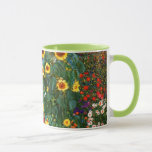 Gustav Klimt art - Bauernhof Garten mit Sonnenblum Tasse<br><div class="desc">Gustav Klimt art - Bauerngarten mit Sonnenblumen Custom Art Kaffee Tasse.</div>