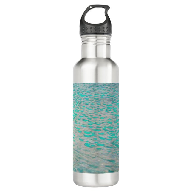 Gustav Klimt - Attersee Edelstahlflasche (Vorderseite)