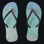 Gustav Klimt - Attersee Flip Flops<br><div class="desc">Attersee - Gustav Klimt,  Öl auf Leinwand,  1910</div>