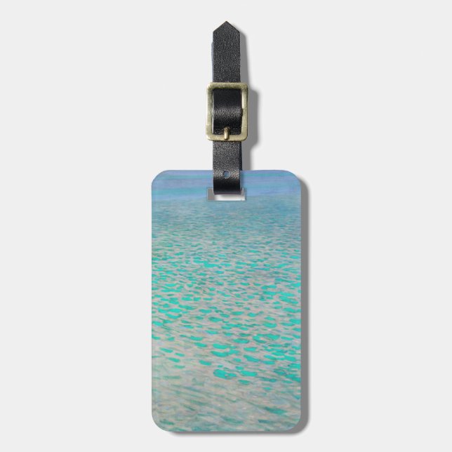 Gustav Klimt - Attersee Gepäckanhänger (Vorderseite vertikal)