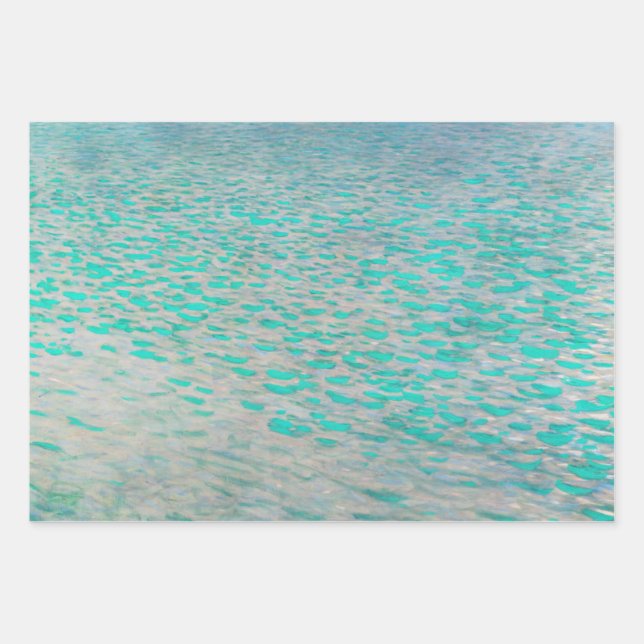 Gustav Klimt - Attersee Geschenkpapier Set (Vorderseite)
