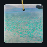 Gustav Klimt - Attersee Keramikornament<br><div class="desc">Attersee - Gustav Klimt,  Öl auf Leinwand,  1910</div>