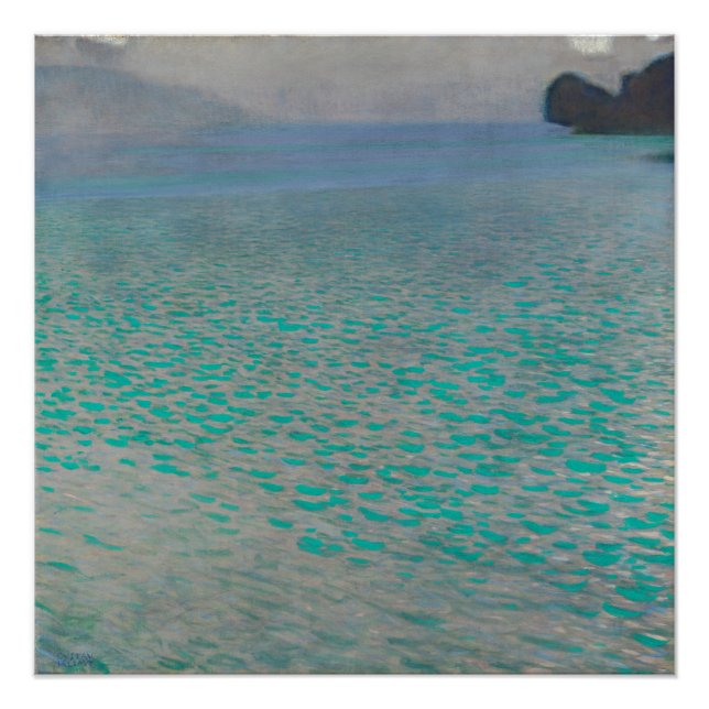 Gustav Klimt Attersee Poster (Vorderseite)