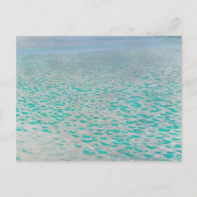 Gustav Klimt - Attersee Postkarte (Vorderseite)