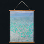 Gustav Klimt - Attersee Wandteppich Mit Holzrahmen<br><div class="desc">Attersee - Gustav Klimt,  Öl auf Leinwand,  1910</div>