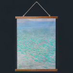 Gustav Klimt - Attersee Wandteppich Mit Holzrahmen<br><div class="desc">Attersee - Gustav Klimt,  Öl auf Leinwand,  1910</div>