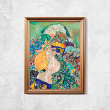 Gustav Klimt Baby Wiege 1978 Alte Berühmte Malerei