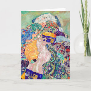 Gustav Klimt - Baby / Wiege Karte