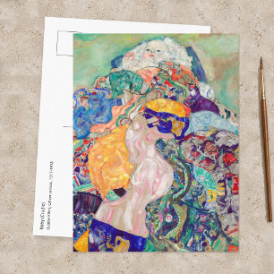 Gustav Klimt - Baby / Wiege Postkarte