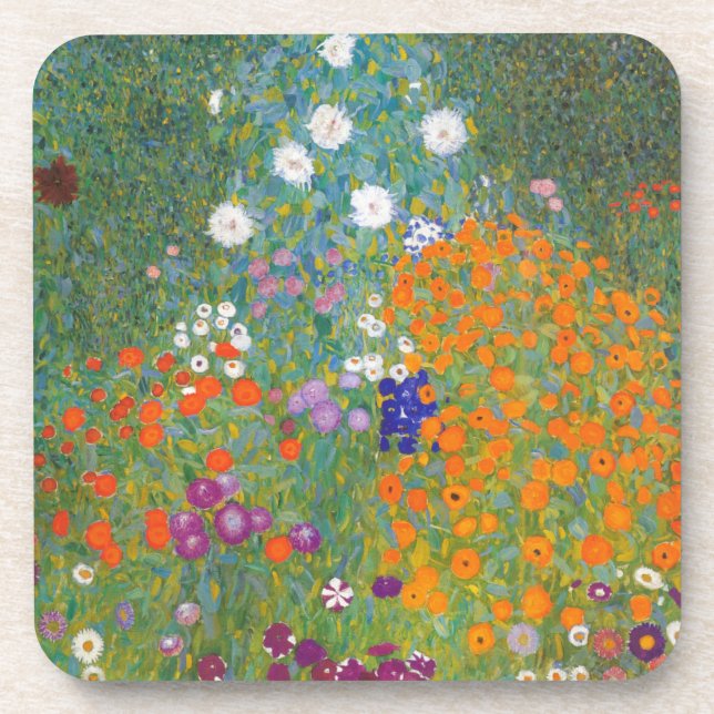 Gustav Klimt // Bauerngarten // Bauerngarten Untersetzer (Vorderseite)