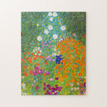 Gustav Klimt Bauerngarten Fantastische Bergwelten<br><div class="desc">Gustav Klimt Bauerngarten Blumengarten Schöne Kunst Jigsaw Puzzle.</div>