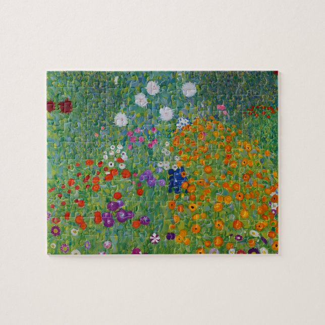 Gustav Klimt Bauerngarten Fantastische Bergwelten (Horizontal)