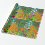 Gustav Klimt Bauerngarten Frische Pasta machen Geschenkpapier<br><div class="desc">Gustav Klimt Bauerngarten Blumengarten Kunsthandwerk</div>