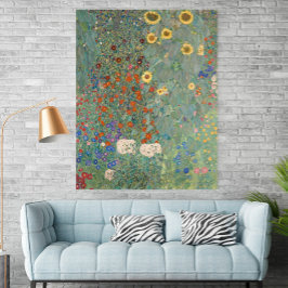 Gustav Klimt Bauerngarten mit Sonnenblumen (1907) Poster