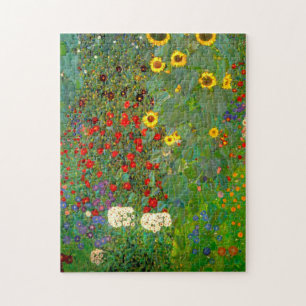Gustav Klimt Bauerngarten mit Sonnenblumen Puzzle