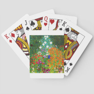 Gustav Klimt , "Bauerngarten" Spielkarten