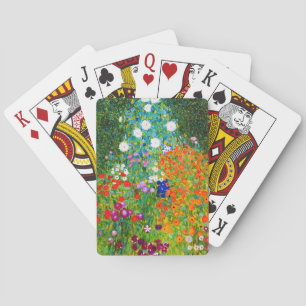 Gustav Klimt , "Bauerngarten" Spielkarten
