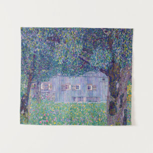 Gustav Klimt - Bauernhaus in Oberösterreich Wandteppich
