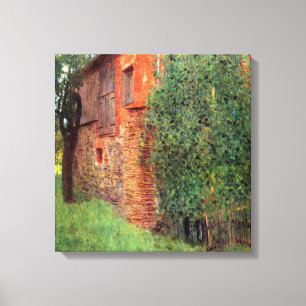 Gustav Klimt - Bauernhof im Saal Attersee Leinwanddruck