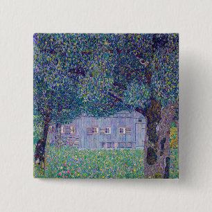 Gustav Klimt - Bauernhof in Oberösterreich Button