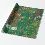 Gustav Klimt - Bauernhof mit Sonnenblumen Geschenkpapier<br><div class="desc">Gustav Klimt - Bauernhof mit Sonnenblumen</div>