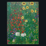 Gustav Klimt - Bauernhof mit Sonnenblumen Notizblock<br><div class="desc">Gustav Klimt - Bauernhof mit Sonnenblumen</div>