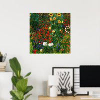 Gustav Klimt - Bauernhof mit Sonnenblumen
