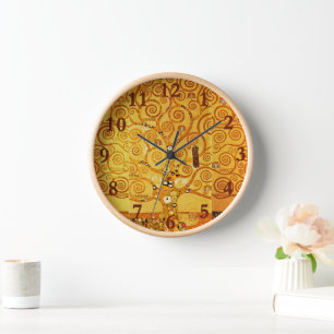 Gustav Klimt Baum des Lebens: Art Nouveau Symbolis Uhr