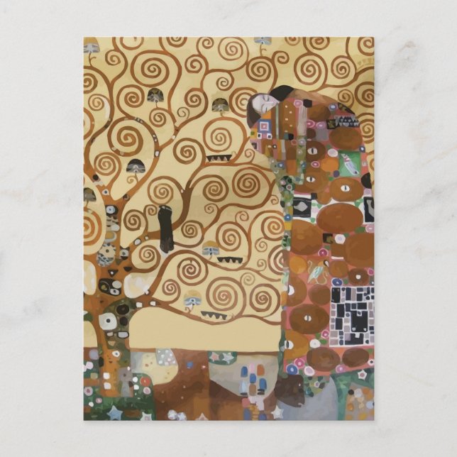 Gustav Klimt Baum des Lebens Postkarte (Vorderseite)