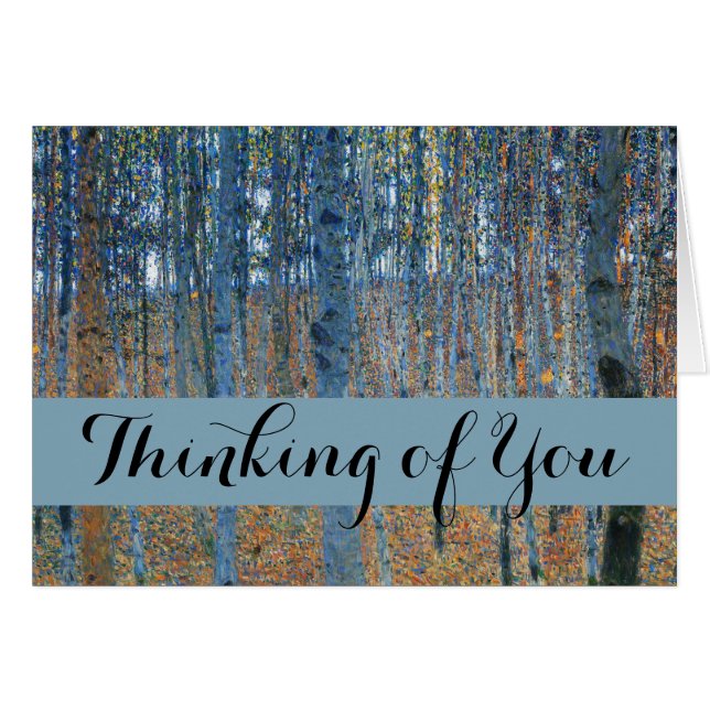 Gustav Klimt Beech Tree Forest Grove (Vorderseite (Horizontal))