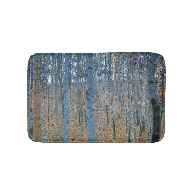 Gustav Klimt Beech Tree Forest Grove Badematte (Vorderseite)