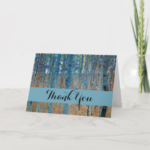 Gustav Klimt Beech Tree Forest Grove Dankeskarte