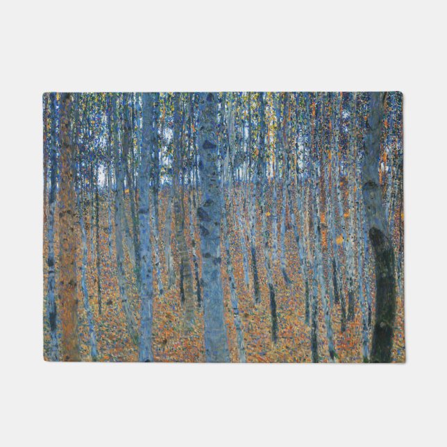 Gustav Klimt Beech Tree Forest Grove Fußmatte (Vorderseite)
