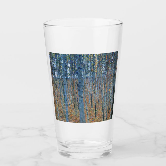 Gustav Klimt Beech Tree Forest Grove Glas (Vorderseite)