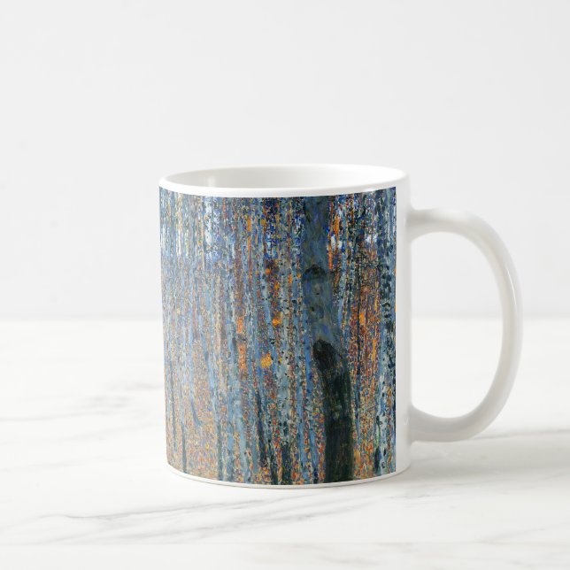Gustav Klimt Beech Tree Forest Grove Kaffeetasse (Rechts)