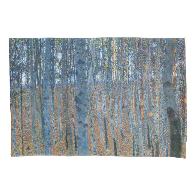 Gustav Klimt Beech Tree Forest Grove Kissenbezug (Vorderseite)