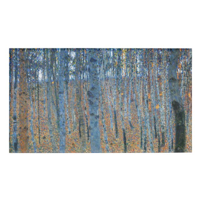 Gustav Klimt Beech Tree Forest Grove Namenschild (Vorderseite)