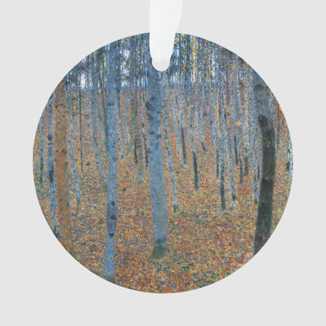 Gustav Klimt Beech Tree Forest Grove Ornament (Vorderseite)