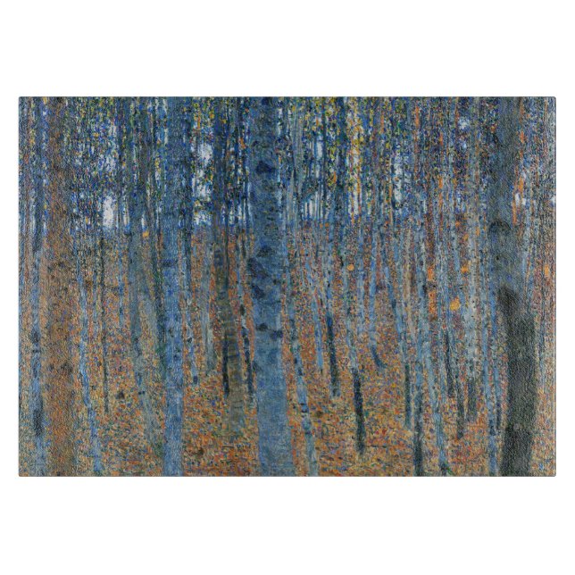 Gustav Klimt Beech Tree Forest Grove Schneidebrett (Vorderseite)