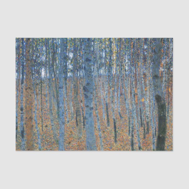 Gustav Klimt Beech Tree Forest Grove Seidenpapier (Vorderseite)