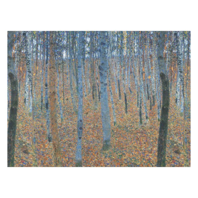 Gustav Klimt Beech Tree Forest Grove Tischdecke (Vorderseite (Horizontal))