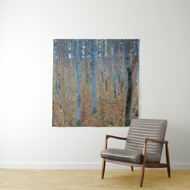 Gustav Klimt Beech Tree Forest Grove Wandteppich (Beispiel)