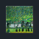Gustav Klimt - Bergbahn bei Unterach Button<br><div class="desc">Berghang bei Unterach / Steigung in einem Wald am Attersee - Gustav Klimt,  Öl auf Leinwand,  1916</div>