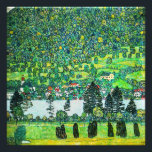 Gustav Klimt - Bergbahn bei Unterach Fotodruck<br><div class="desc">Berghang bei Unterach / Steigung in einem Wald am Attersee - Gustav Klimt,  Öl auf Leinwand,  1916</div>