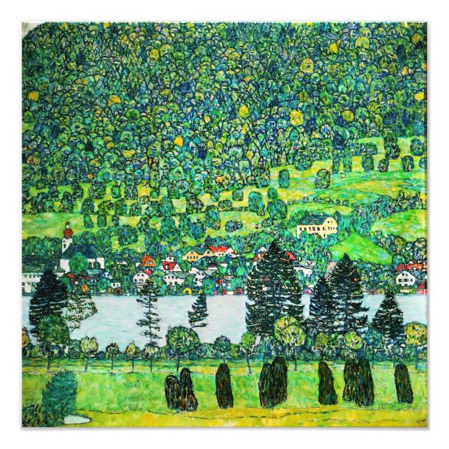 Gustav Klimt - Bergbahn bei Unterach Fotodruck (Vorne)