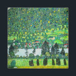 Gustav Klimt - Bergbahn bei Unterach Magnet<br><div class="desc">Berghang bei Unterach / Steigung in einem Wald am Attersee - Gustav Klimt,  Öl auf Leinwand,  1916</div>