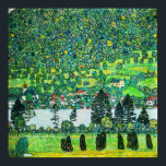 Gustav Klimt - Bergbahn bei Unterach Poster<br><div class="desc">Berghang bei Unterach / Steigung in einem Wald am Attersee - Gustav Klimt,  Öl auf Leinwand,  1916</div>