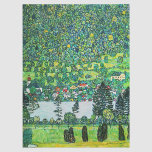 Gustav Klimt - Bergbahn bei Unterach Seidenpapier<br><div class="desc">Berghang bei Unterach / Steigung in einem Wald am Attersee - Gustav Klimt,  Öl auf Leinwand,  1916</div>